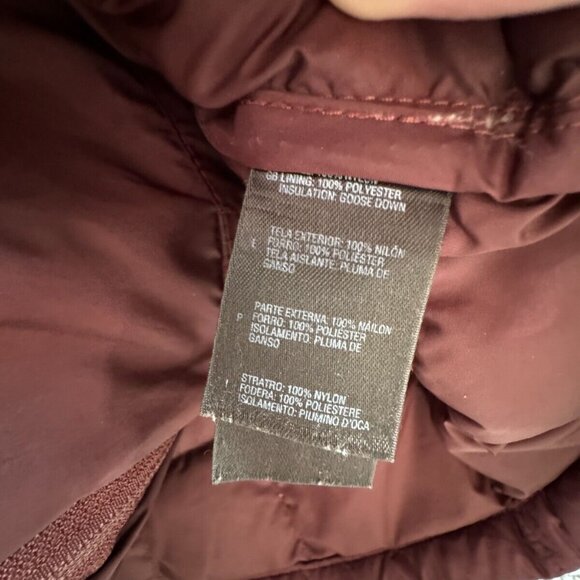 The North Face 600 Series Down Puffer Jacket Women Purple Hooded Small Winter ** - Picture 8 of 16